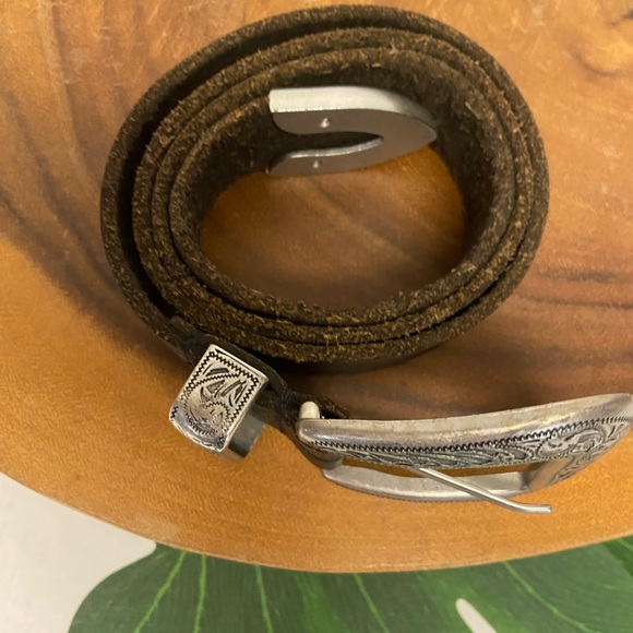 Urban Outfitters Western Leather Belt Size:S - Picture 2 of 9